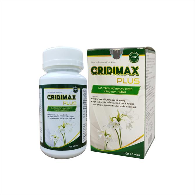 CRIDIMAX PLUS-hỗ trợ giảm sự tiến triển của u xơ tử cung