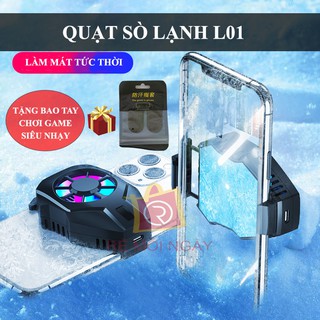 Quạt tản nhiệt điện thoại sò lạnh L01 LED RGB - Quạt tản nhiệt sò lạnh bán dẫn làm mát tức thì tăng hiệu năng