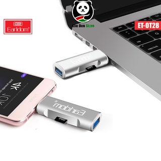 Đầu đọc thẻ nhớ OTG 2in1 cho Android - PC Earldom ET-OT28