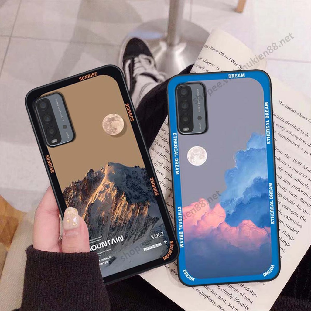 Ốp Xiaomi Redmi 9T hình vũ trụ, mountain, cloud phong cách cá tính