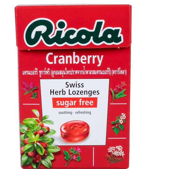 Kẹo thảo dược Ricola Cranberry 40g