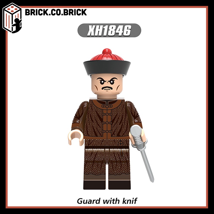 Lính Nhà Thanh Đồ chơi Lắp ráp Lính Trung Cổ Mô hình Minifigure Qin Dynasty Castle X0329