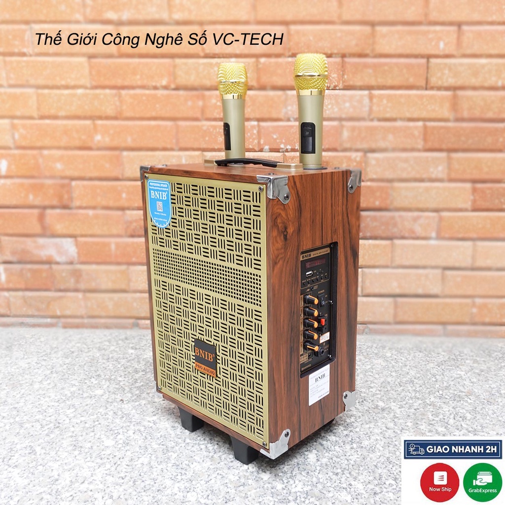 Loa Kẹo Kéo Hát Karaoke Chính Hãng BNIB M8 Bass 20cm, Thiết Kế Vỏ Gỗ Sang Trọng, Âm Thanh Chất Lượng | Bảo hành 12th