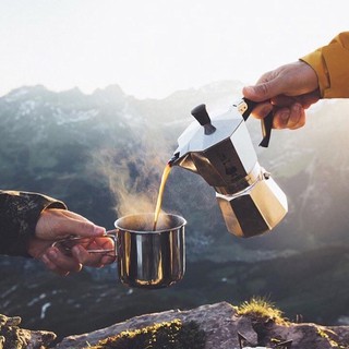 Ấm Pha Cà Phê Bialetti Moka Express 4 Ly Màu Bạc
