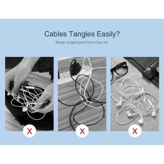 Raxfly Cable Organizer Cable Management For iPhone Samsung USB Cable Wire Winder Clip