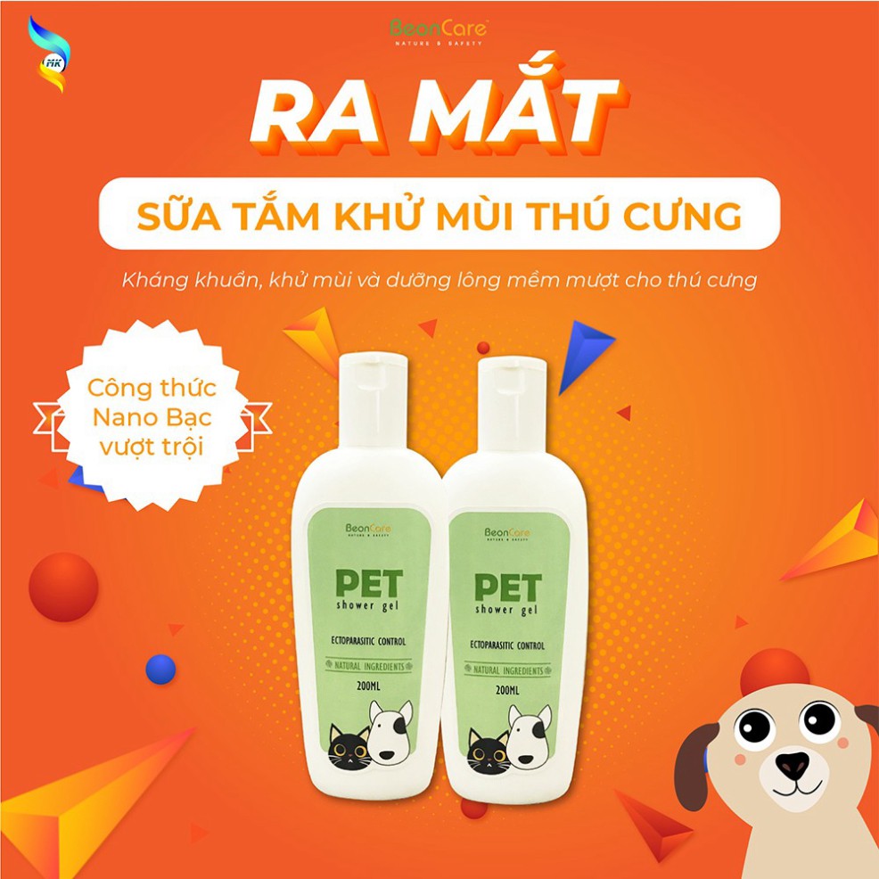 Sữa tắm cho thú cưng ❤️FREESHIP❤️ Sữa tắm cho chó, mèo BEON CARE chai 200ml