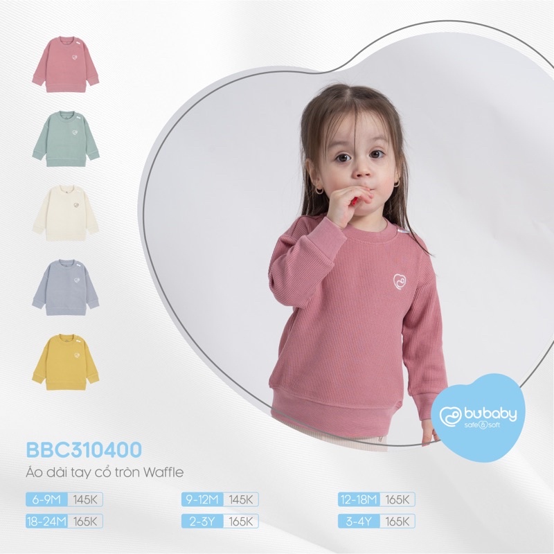Bu baby Bộ ba lỗ phối mầu hè cotton organic cho bé trai gái