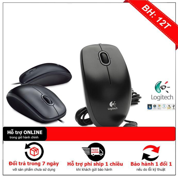 [BH12TH] Chuột có dây Logitech B100 USB Chuyên văn phòng