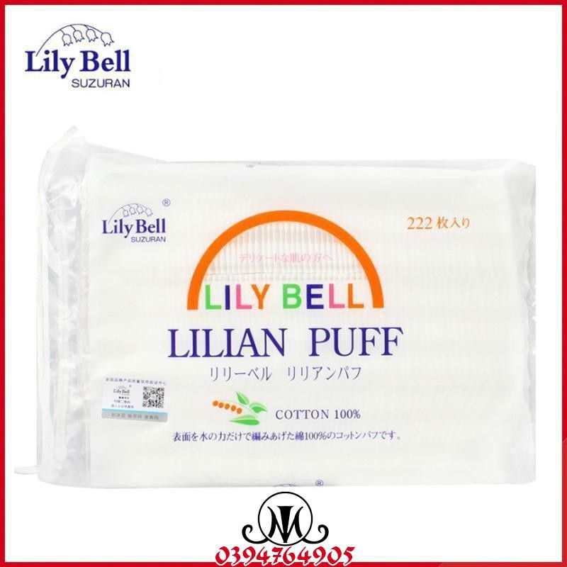 [người bán địa phương] Bông tẩy trang Lily Bell 222 miếng MO23