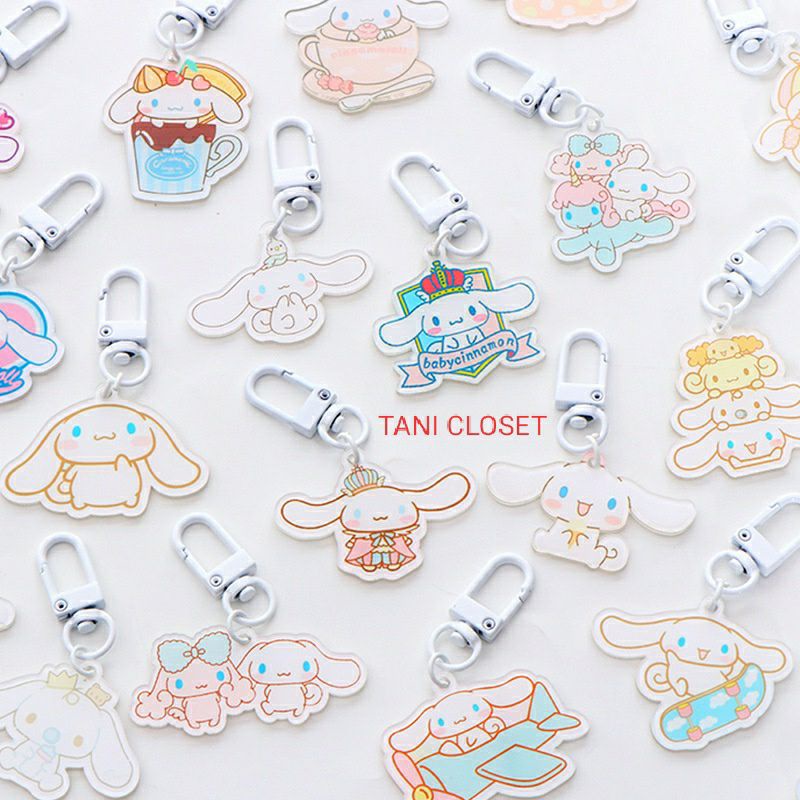 Móc khóa Acrylic Cinnamoroll Đủ Kiểu Dáng