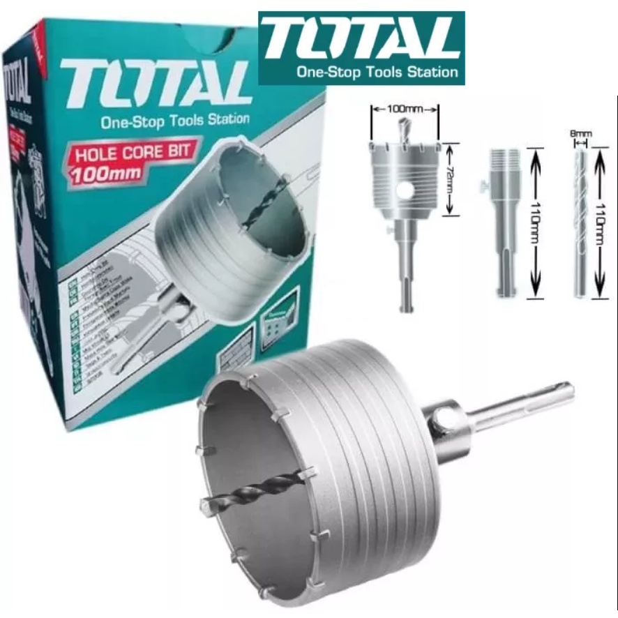 MŨI KHOÉT LỖ HỢP KIM 100MM TOTAL - TAC431001