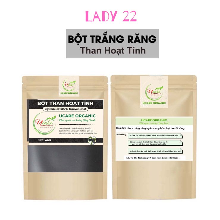 Than Hoạt Tính Trắng Răng Hữu Cơ, Giúp Làm Trắng Răng Sạch Mảng Bám Và Ố Vàng