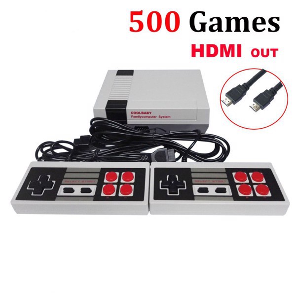 Máy chơi game 4 nút cổng HDMI siêu nét tích hợp 500/621 game