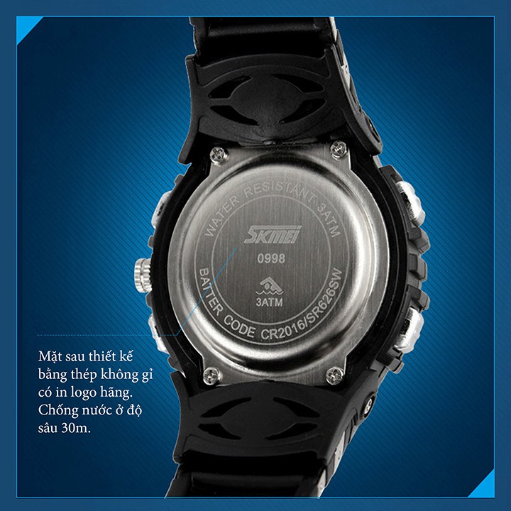 Đồng hồ trẻ em SKMEI 0998 dây cao su chất lượng cao | BigBuy360 - bigbuy360.vn