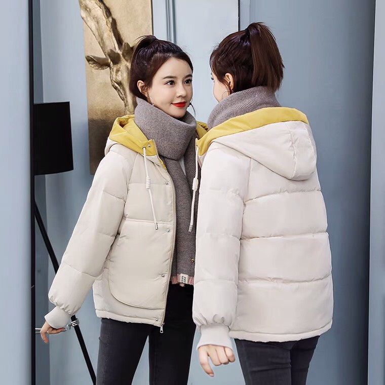 Áo phao nữ Quảng châu cao cấp chất đẹp phong cách ulzzang vintage 3 màu đen vàng kem DAP2 | BigBuy360 - bigbuy360.vn