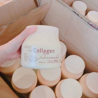 ❀Hola❀  Hấp ủ tóc tại nhà Collagen Karanz 1000ml hương bơ (trắng)