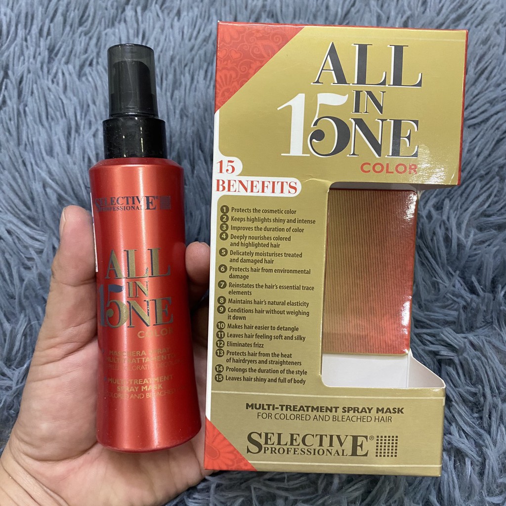 Xịt dưỡng 15 trong 1 Selective All In One Color 150ml