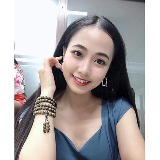 Vòng tay trầm hương nữ 108 hạt 6mm tốc lào tự nhiên. chuỗi 108 hạt trầm hương cuốn tay mang may mắn, tài lộc !