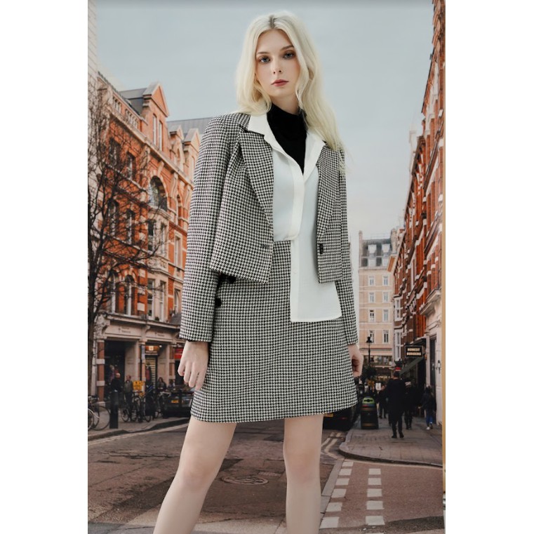 Áo sơ mi lụa basic cổ đức 1AO0010 ADORE DRESS