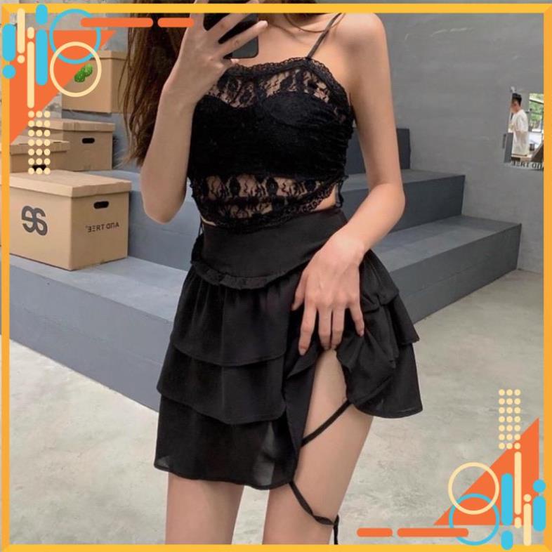 [Thế Giới Coptop] Chân váy voan 3 tầng quấn dây đùi C017 [Hàng Đẹp] | BigBuy360 - bigbuy360.vn