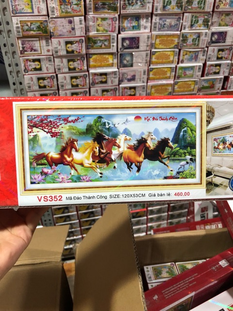 Tranh đính đá mã đáo thành công