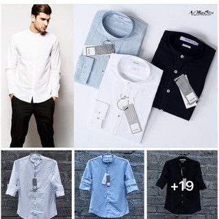 ÁO SƠ MI NAM CỔ TÀU VẢI OXFORD-XANH NHẠT(cực đep)