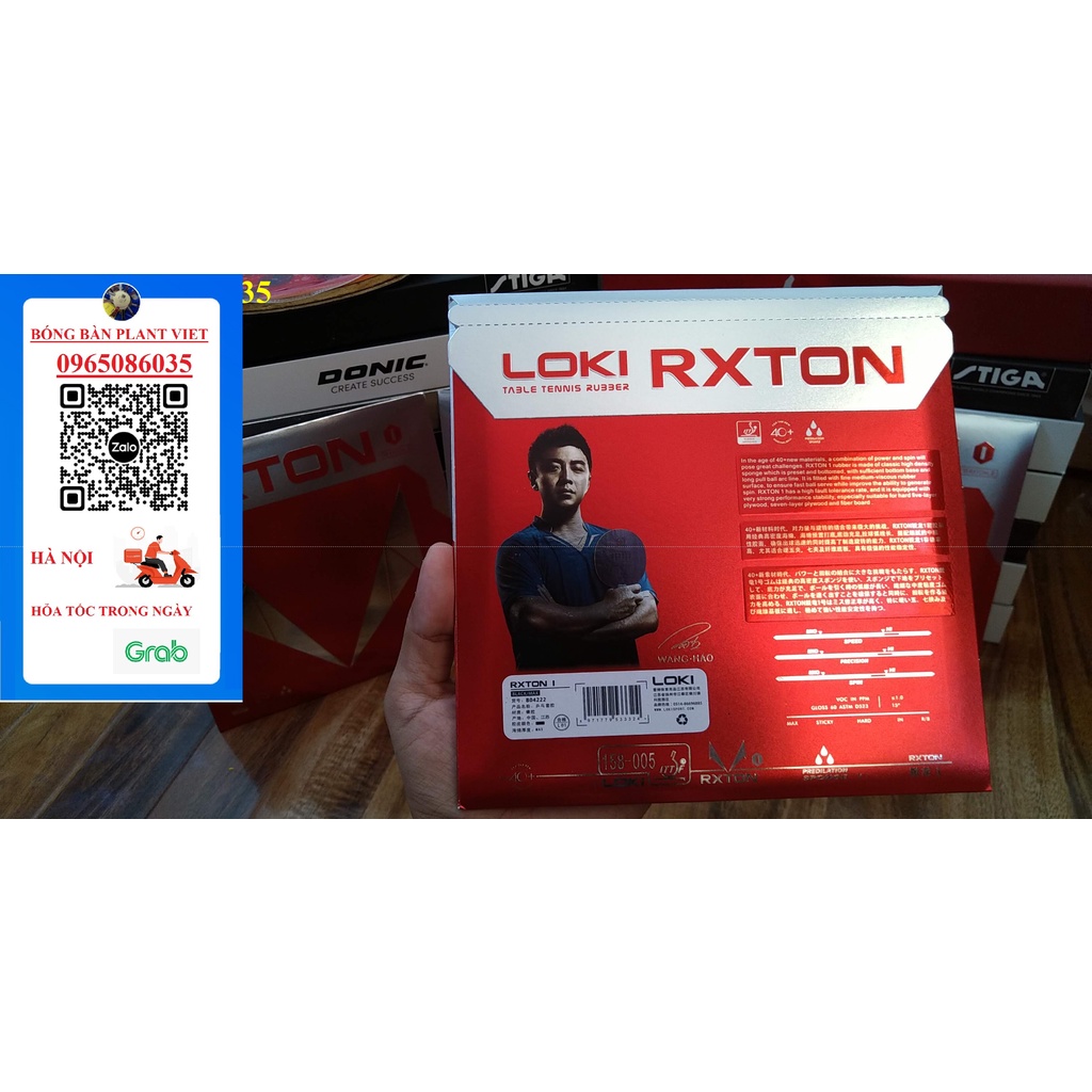 Mặt vợt bóng bàn RXTON 1 chính hãng nội địa [Tặng keo sữa khi mua hai mặt]