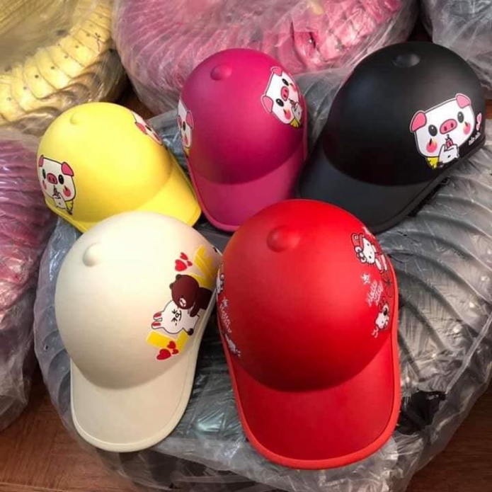 Mũ Bảo Hiểm Lưỡi Trai, Nam Nữ Thời Trang, Nón Bảo Hiểm Lưỡi Trai Nam Nữ Đẹp Nhiều Màu Nhiều Hình