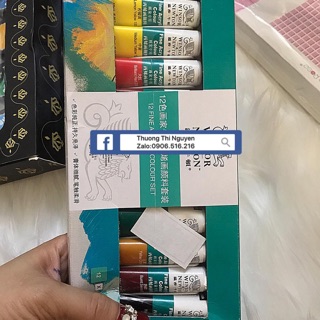 Full set bột vẽ 3d cap cấp chỉ 145k/12 màu tuýp lớn 10ml