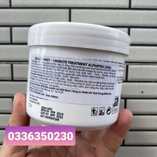KEM Ủ 1 PHÚT ONE MINUTE TREATMENT ALPHATRA 500ML
