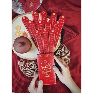 Lì xì que GIEO QUẺ PHÁT LỘC tết 2025