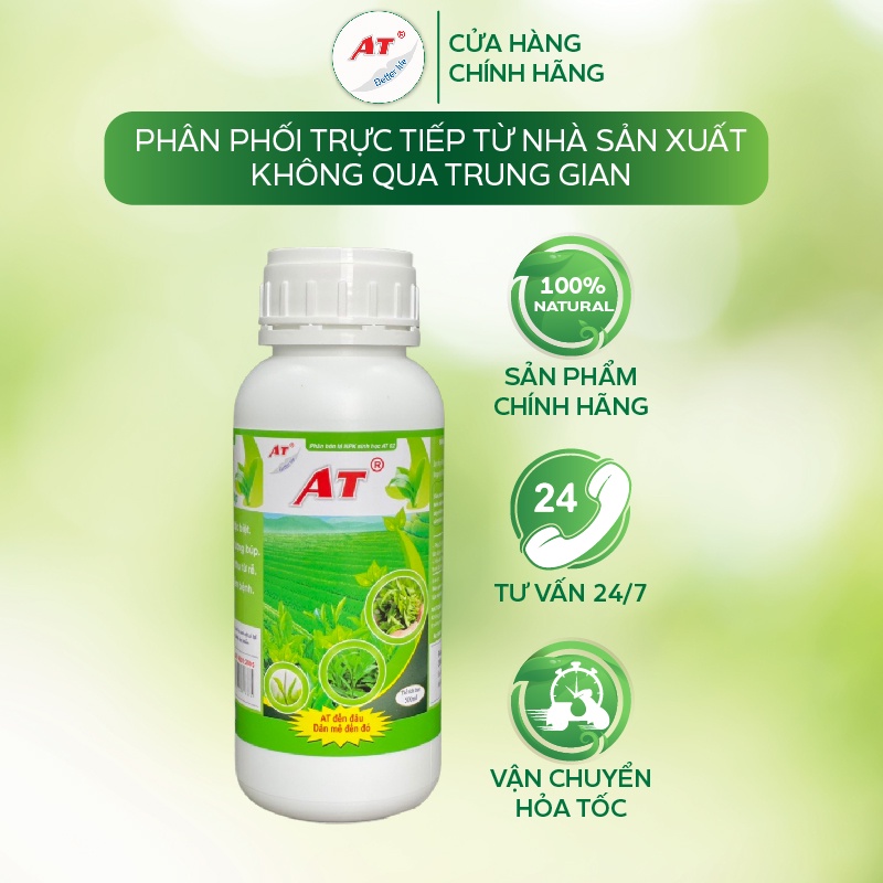 Phân bón Kích thích bật búp cho cây chè đậm đặc AT 500ml búp nhiều siêu mập phục hồi bộ rễ sau nhiễm bệnh