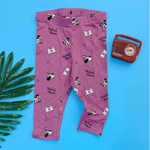 [9-14kg] Quần Thun H&amp;M 78 [Girl] - Tím/Mickey