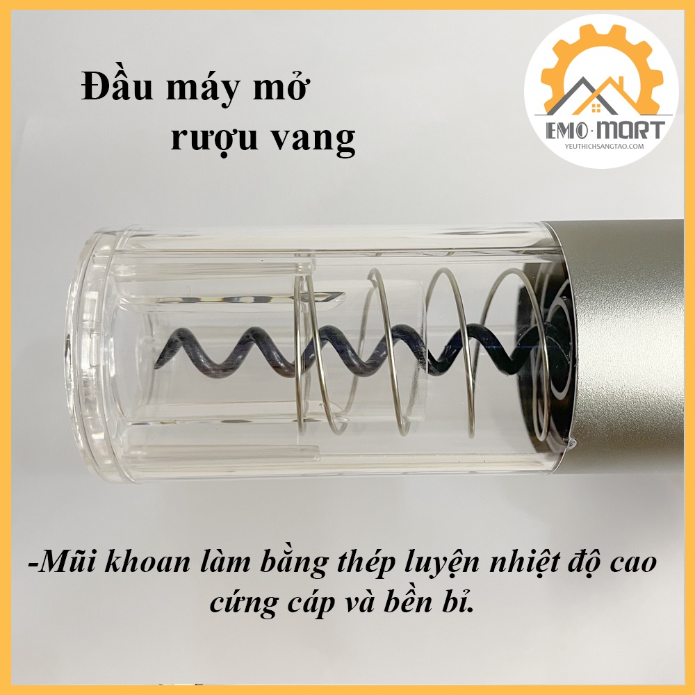 ⚡️𝗕𝗛 𝟭𝟮 𝗧𝗛𝗔́𝗡𝗚⚡️ Bộ Mở Chai Vang Tự Động ⚡️Kèm lưỡi cắt niêm phong-phễu rót-nút chân không, tặng kèm 4 pin AAA