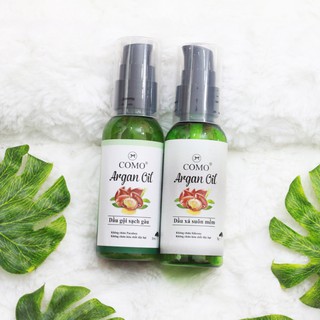 Dầu gội thảo dược trị gàuCOMO Argan 50ml - DÙNG THỬ (sạch gàu ngứa, mềm mượt tóc, KHÔNG CHỨA PARABEN)