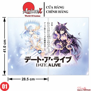 Combo 2 Tấm Poster Anime Date A Live - Cuộc Hẹn Sống Còn - Deto A Raibu - Áp Phích Dán Tường Trang Trí Nhà Cửa By AnimeX