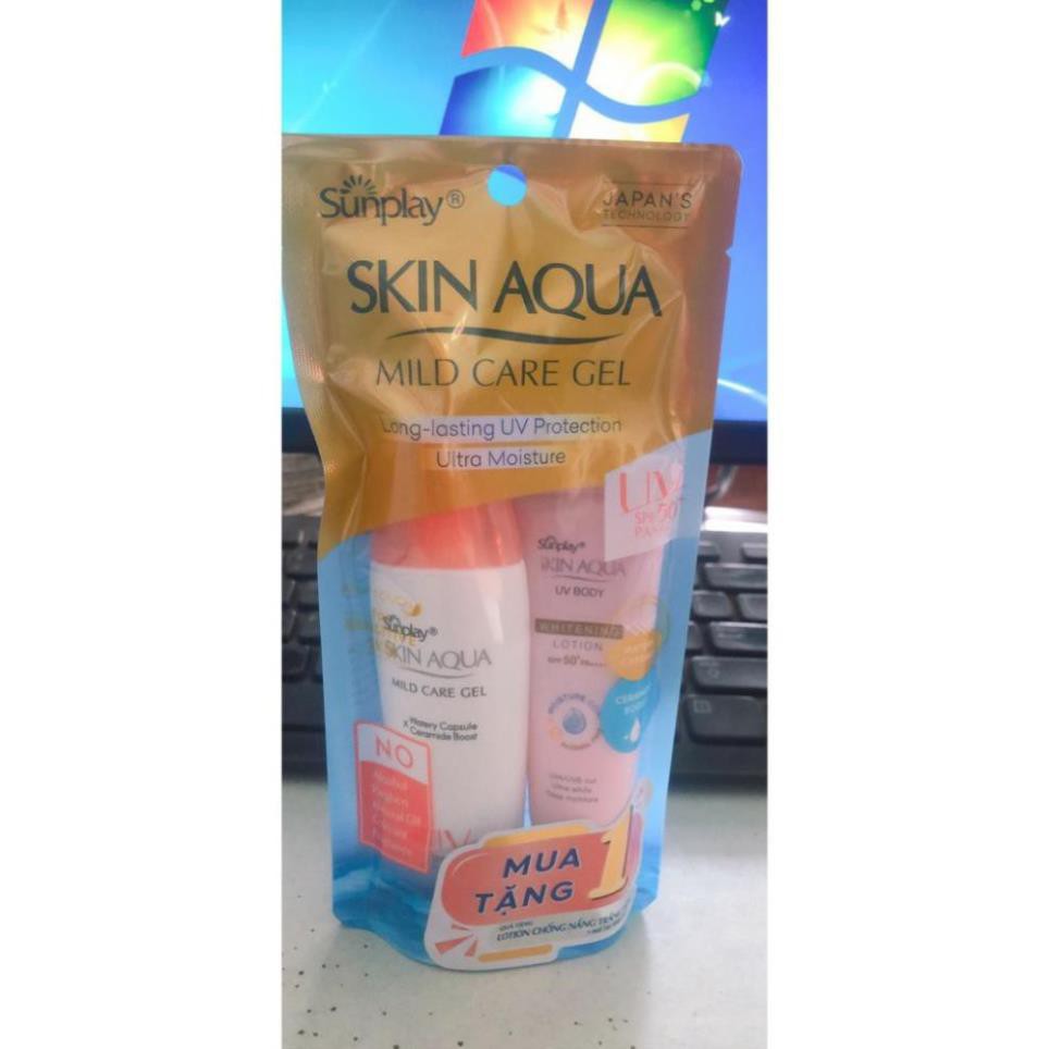 Kem chống nắng Skin Aqua dành cho danh nhạy cảm MILD CARE GEL (Mới)