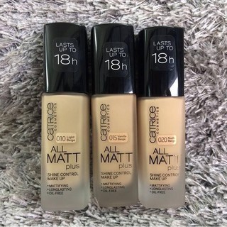 Kem nền kiềm dầu Catrice All Matt Plus 18h mỏng mịn tự nhiên