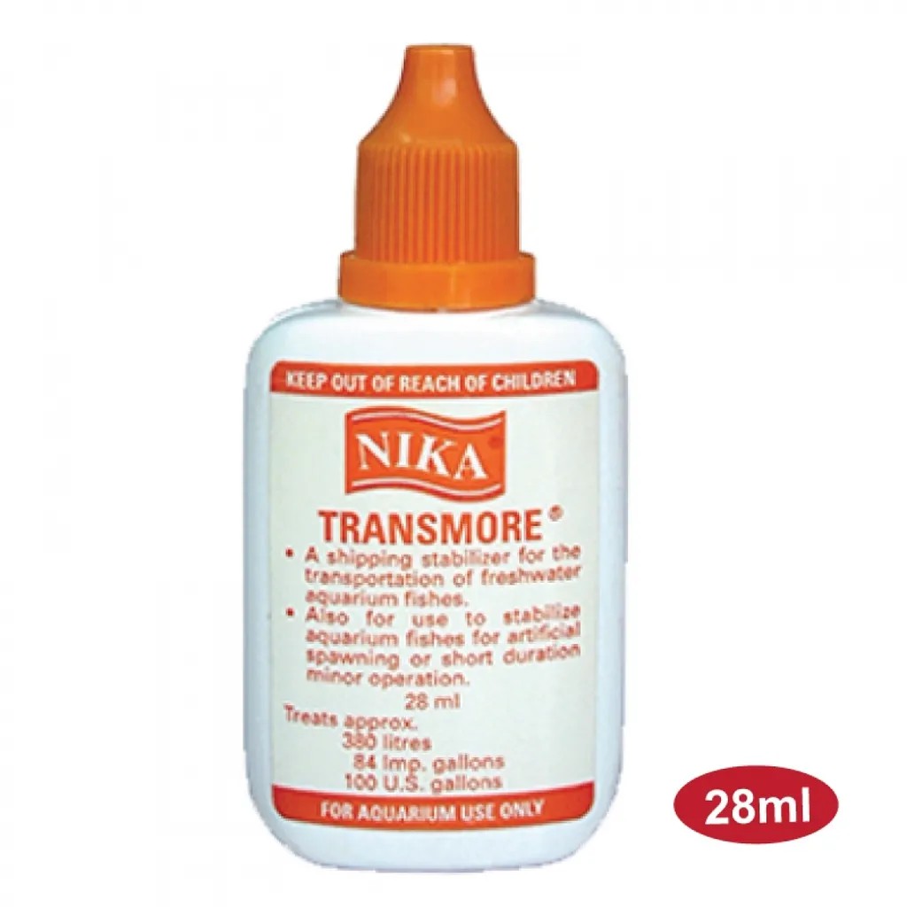 Thuốc gây mê dành cho cá cảnh Nika Transmore Fish Medicine 28ml, vận chuyển cá tránh hao hụt