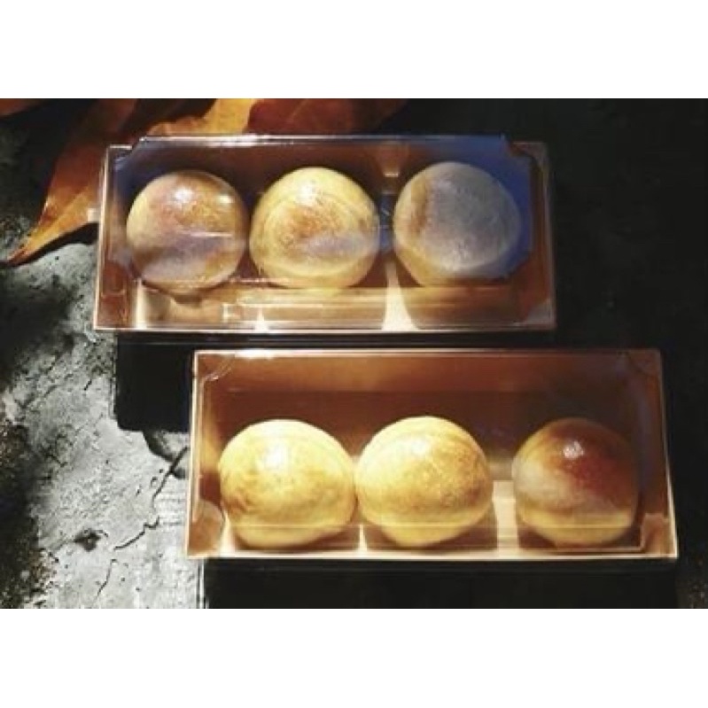100 Hộp chữ nhật nắp trong E1985 đựng bánh bông lan, sandwich 19.5x9