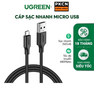 Cáp sạc và truyền dữ liệu ugreen us289 cổng micro usb 2.4a pkcnh