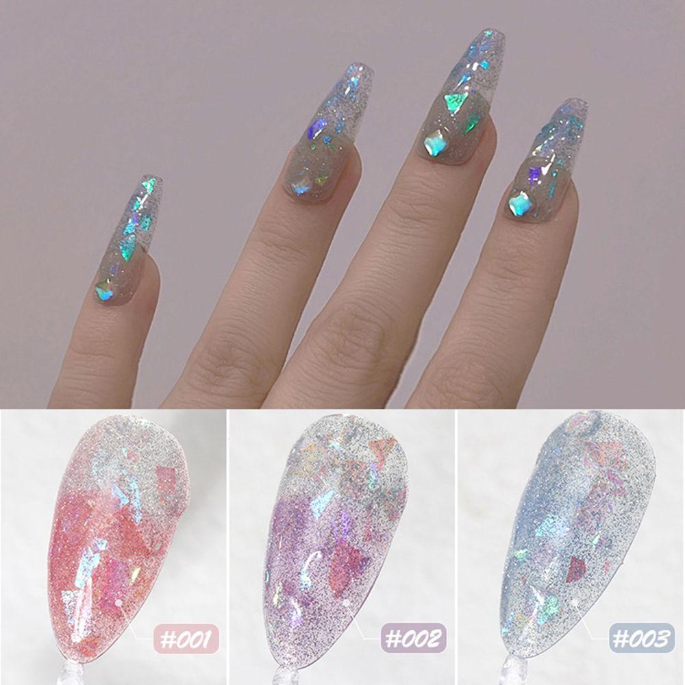 [Hàng mới về] Sơn móng tay dạng gel sáng bóng trang trí nghệ thuật thay đổi màu sắc dưới đèn led uv nhiều màu