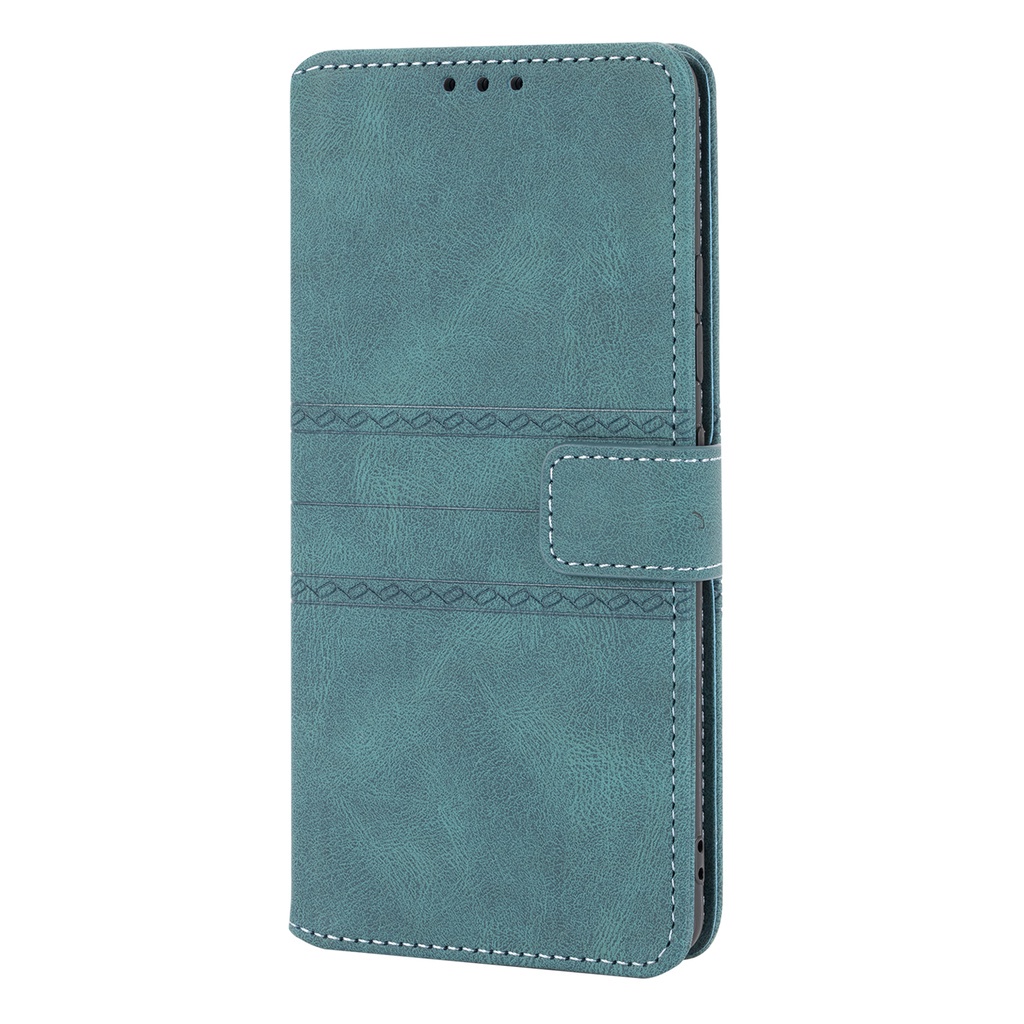 Bao Da Pu Điện Thoại Nắp Lật/ Ngăn Thẻ/ Khóa Nam Châm Cho Samsung Galaxy A52 A42 A32 A22 A12 5g A03S A02S A22 4g Ốp