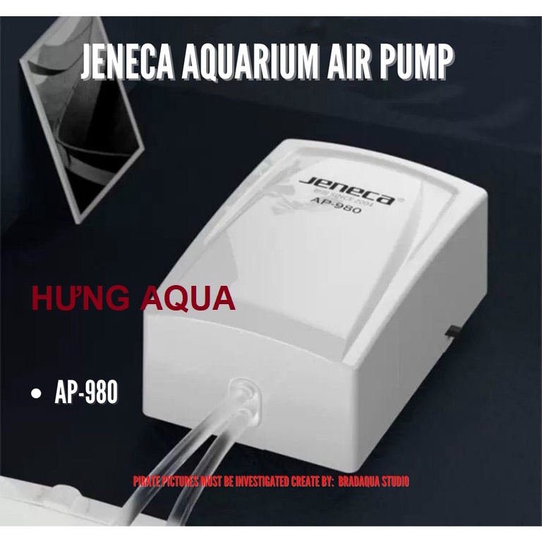 Máy sủi oxy - sủi oxy cho bể cá Jeneca thiết kế đẹp, chạy êm, tiết kiệm điện chọn combo kèm phụ kiện