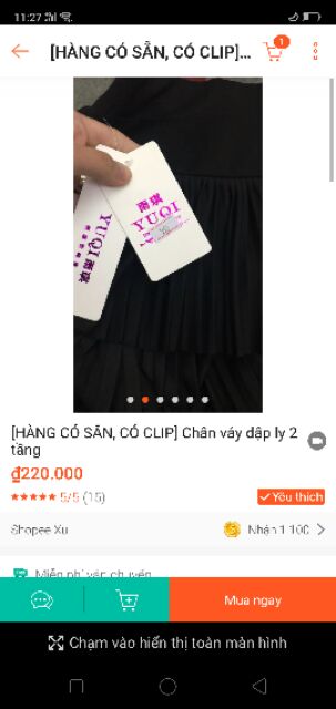 Chân váy xếp li 2 tầng | BigBuy360 - bigbuy360.vn