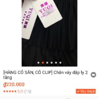 Chân váy xếp li 2 tầng