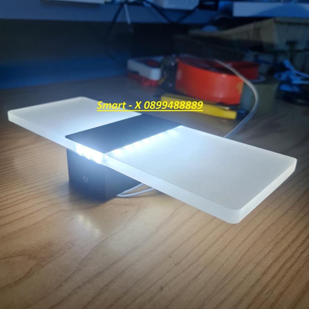 Đèn led hắt tường hình chữ nhật 3 chế độ ánh sáng công suất 7w kháng bụi , kháng nước IP66