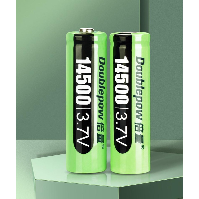 Pin Sạc 14500 3,7V Doublepow 3150mWh Lithium-ion pin dung lượng thực dùng cho đèn pin, laze, máy ảnh, quạt mini