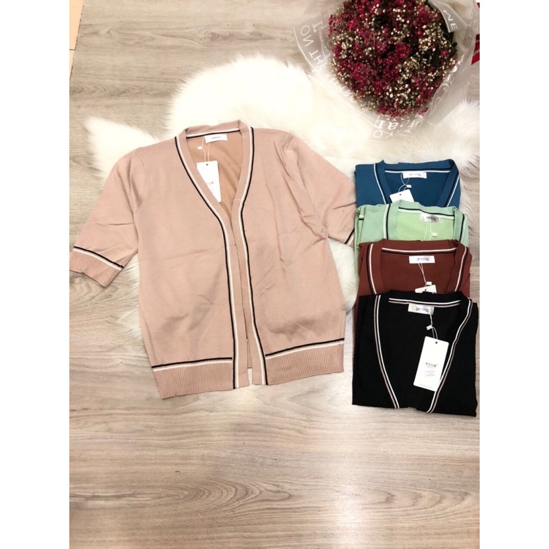 Áo Khoát Cardigan Viền Dệt Kim Cao Cấp | BigBuy360 - bigbuy360.vn