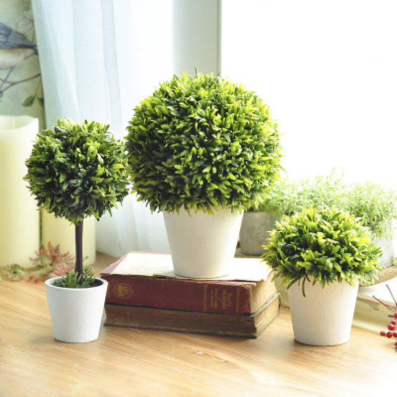 Chậu cây bonsai giả trang trí phòng đẹp mắt